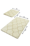 Acrylic Bathmat Set (2 Pieces) Infinity - Ecru Ecru 359CHL2255 3