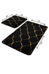 Acrylic Bathmat Set (2 Pieces) Infinity - Black Black
Gold 359CHL2256 3