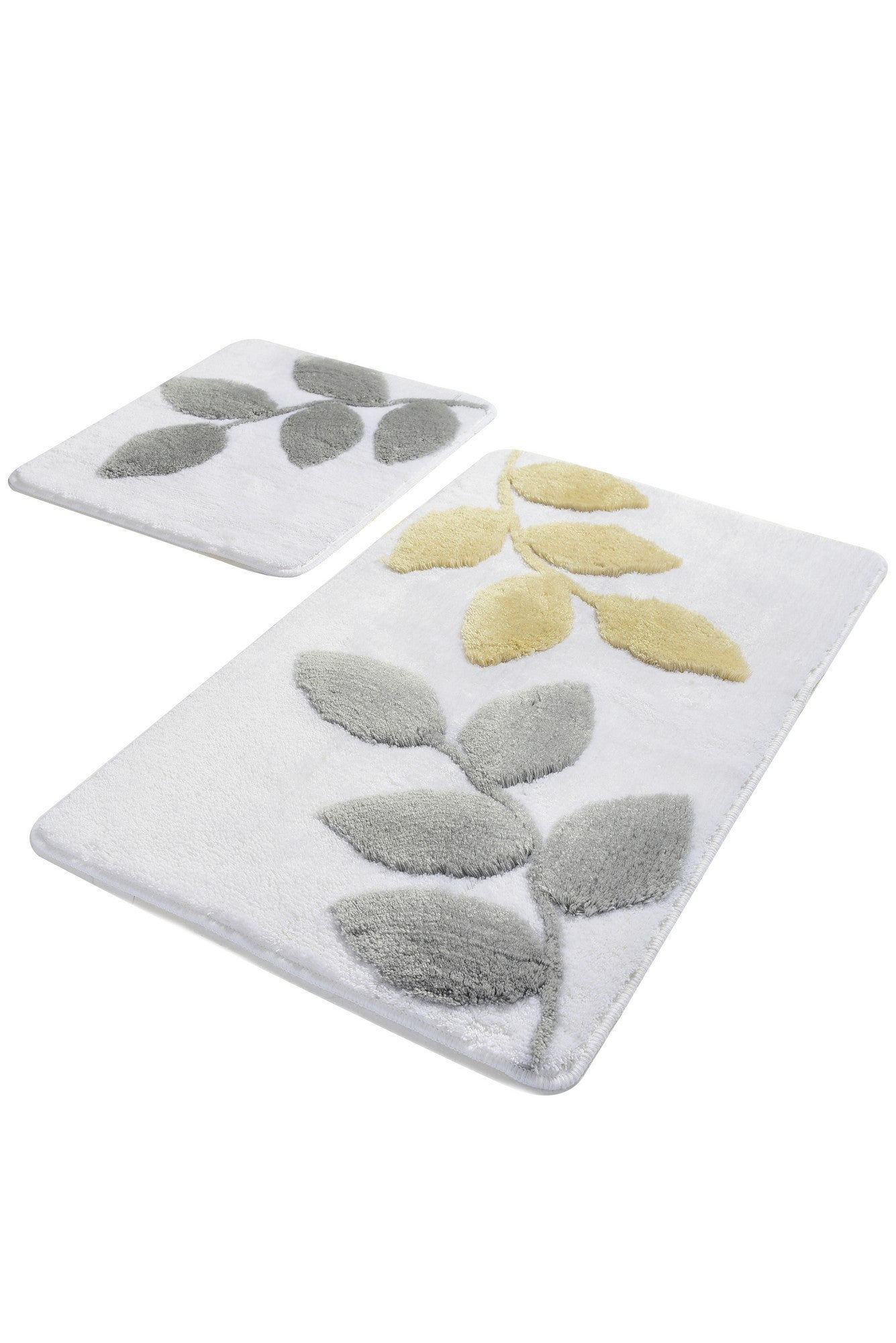 Acrylic Bathmat Set (2 Pieces) Innovia - White Multicolor 359CHL2296 2