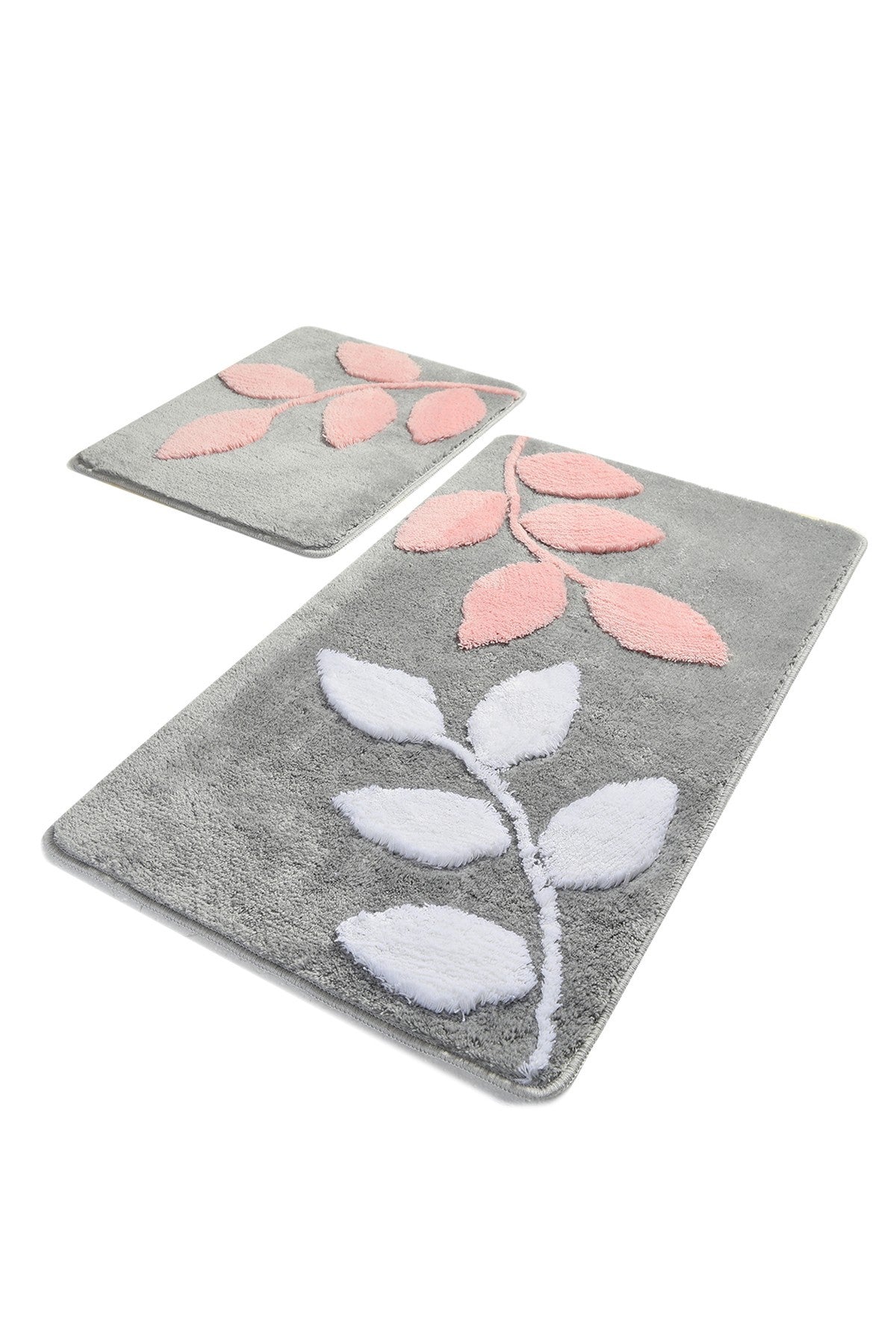 Acrylic Bathmat Set (2 Pieces) Innovia - Grey Multicolor 359CHL2298 2