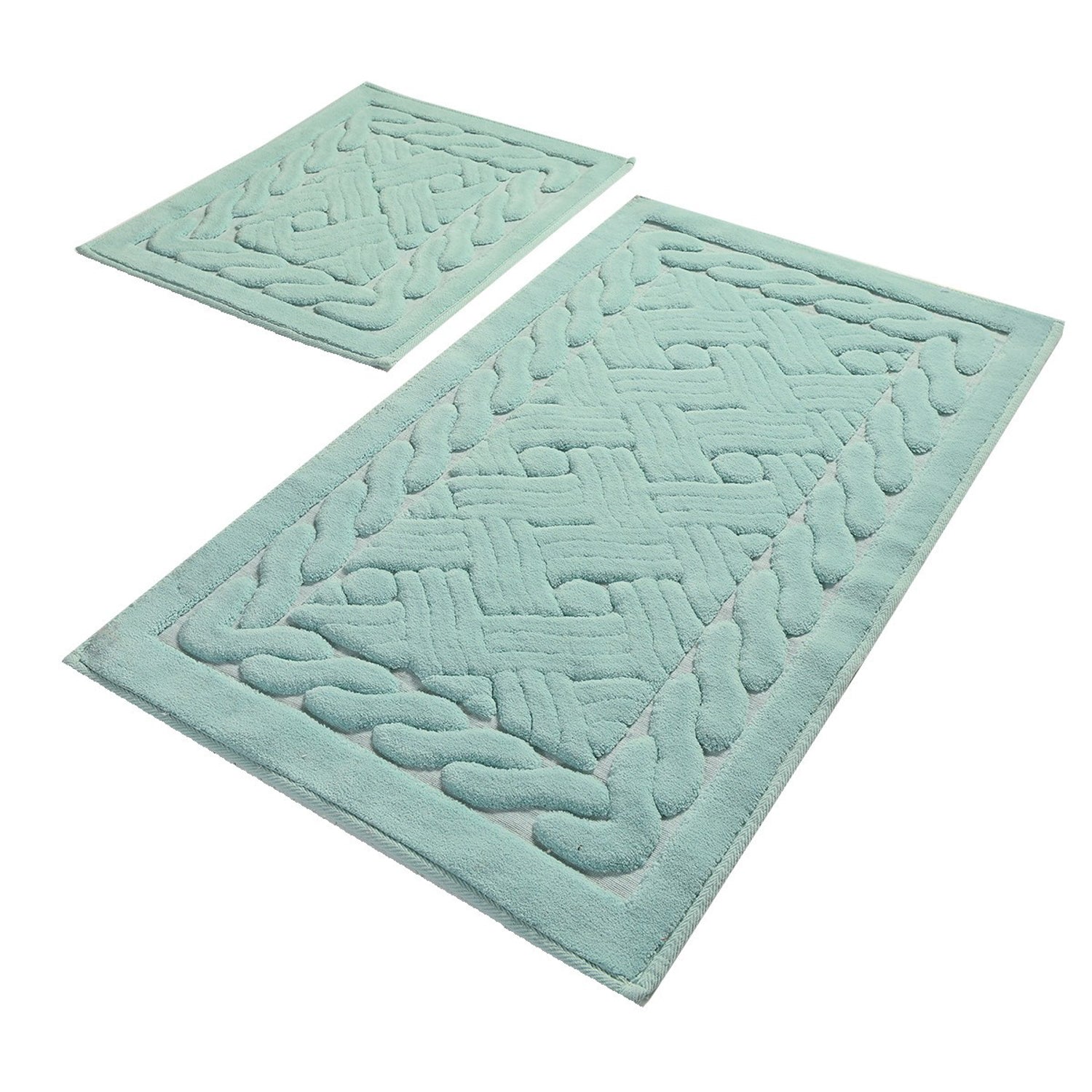 Bathmat Set (2 Pieces) Daniel - Mint Multicolor 359CHL2342 2