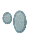 Bathmat Set (2 Pieces) Piante Oval - Turquois Multicolor 359CHL2353 5