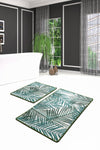 Bathmat Set (2 Pieces) Botany Multicolor 359CHL2366 1