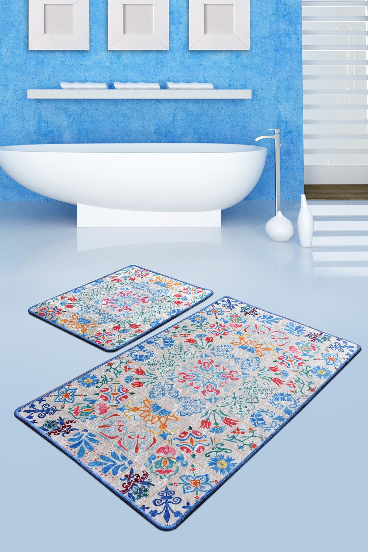 Bathmat Set (2 Pieces) Ceramica Multicolor 359CHL2370 1