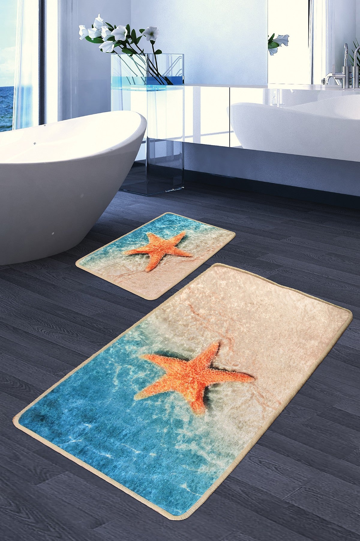 Bathmat Set (2 Pieces) Stella Multicolor 359CHL2384 1