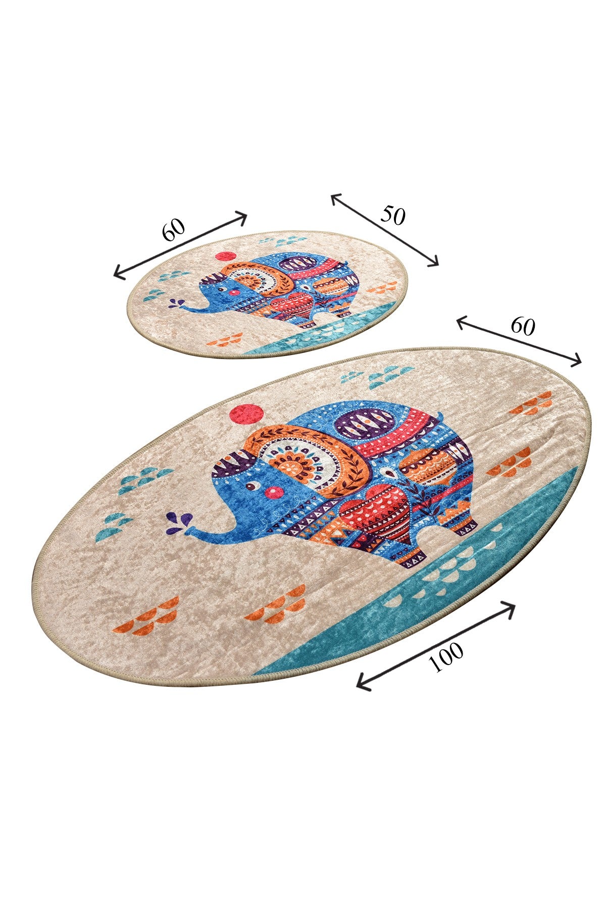 Bathmat Set (2 Pieces) Etnic Multicolor 359CHL2395 3