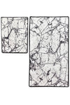 Bathmat Set (2 Pieces) Marble - White Multicolor 359CHL2459 4