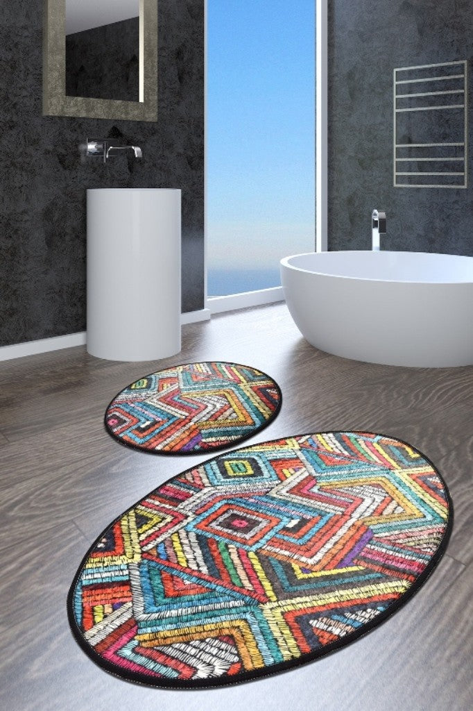 Bathmat Set (2 Pieces) Maglie Djt Multicolor 359CHL2487 1