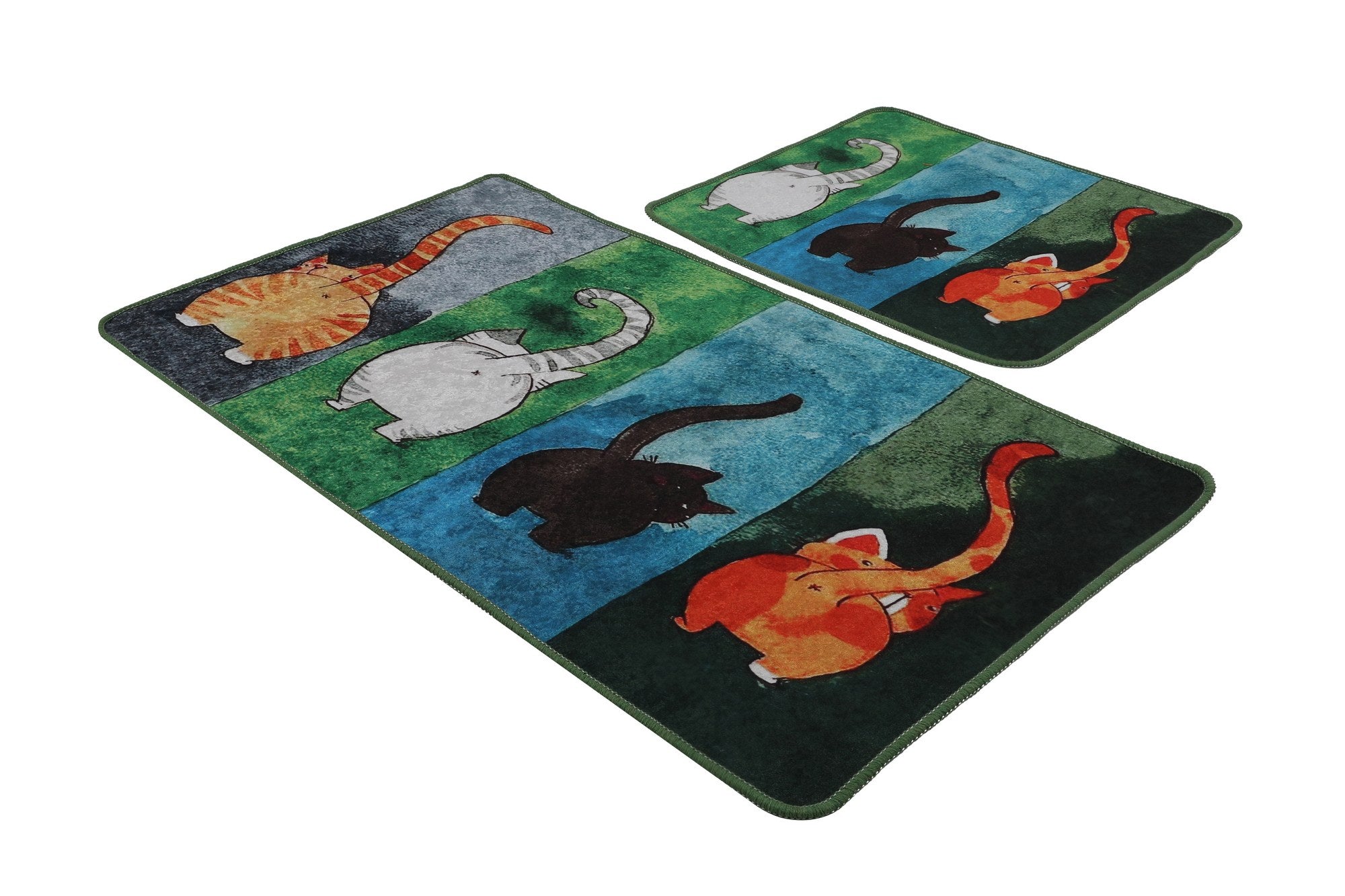 Bathmat Set (2 Pieces) Gatto Carino Multicolor 359CHL2562 2