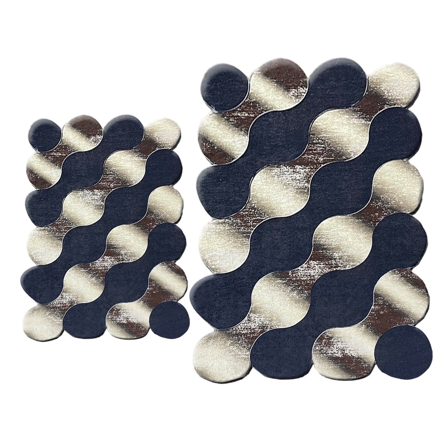 Bathmat Set (2 Pieces) Circle - Gold Dark Blue
Gold
Beige 359CHL2565 2