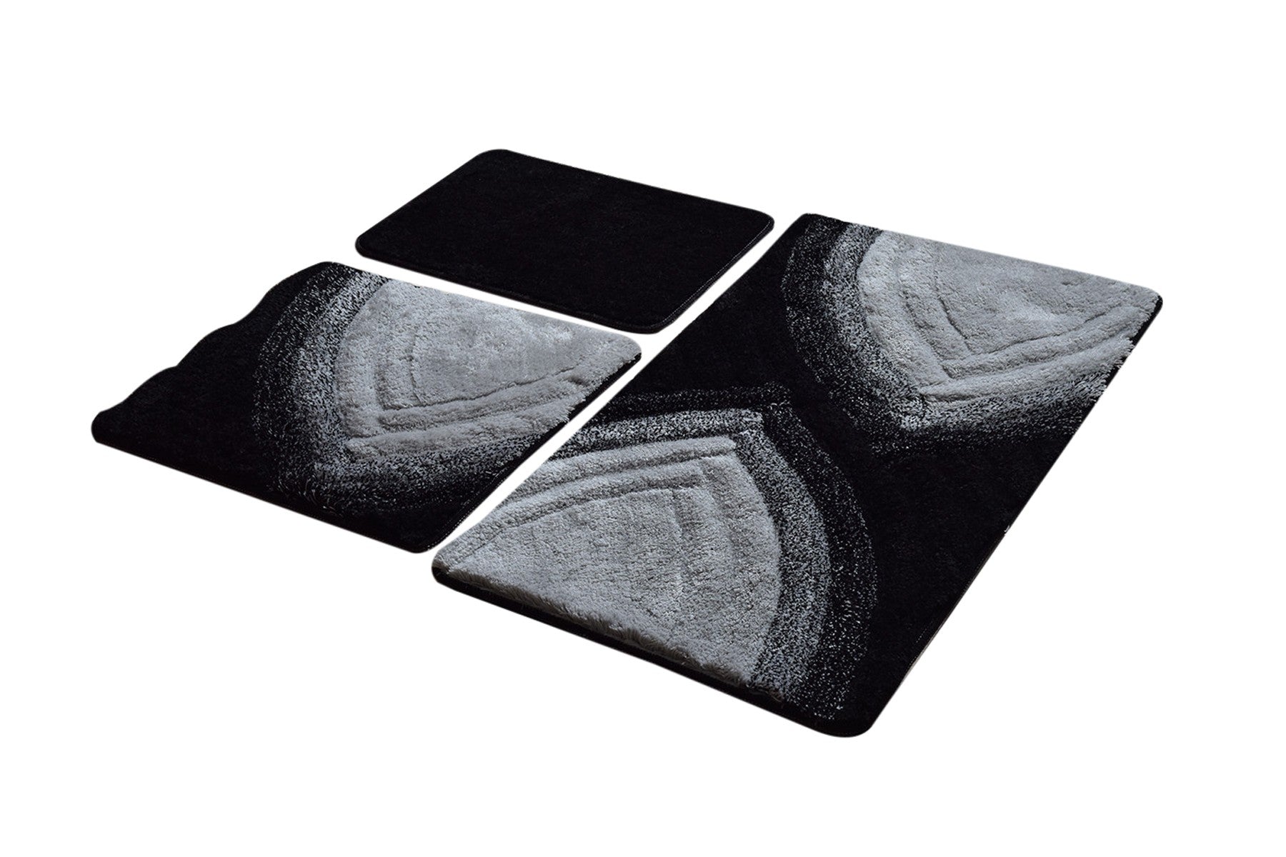 Acrylic Bathmat Set (3 Pieces) Stella - Anthracite Multicolor 359CHL3167 2