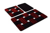 Acrylic Bathmat Set (3 Pieces) Piazza - Red Multicolor 359CHL3205 2