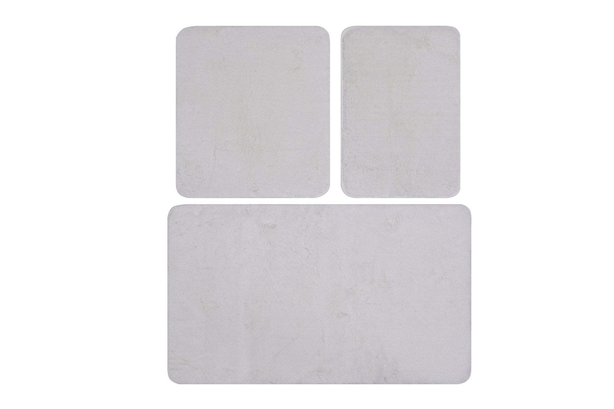 Acrylic Bathmat Set (3 Pieces) Havai - White White 359CHL3223 5