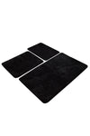 Acrylic Bathmat Set (3 Pieces) Havai - Black Black 359CHL3224 2