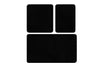 Acrylic Bathmat Set (3 Pieces) Havai - Black Black 359CHL3224 5