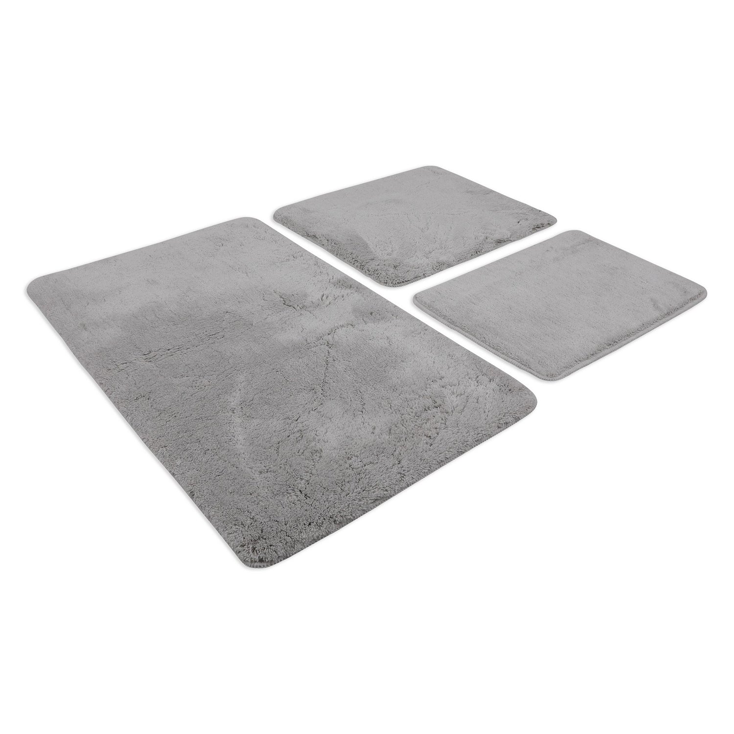 Acrylic Bathmat Set (3 Pieces) Havai - Grey Grey 359CHL3225 4