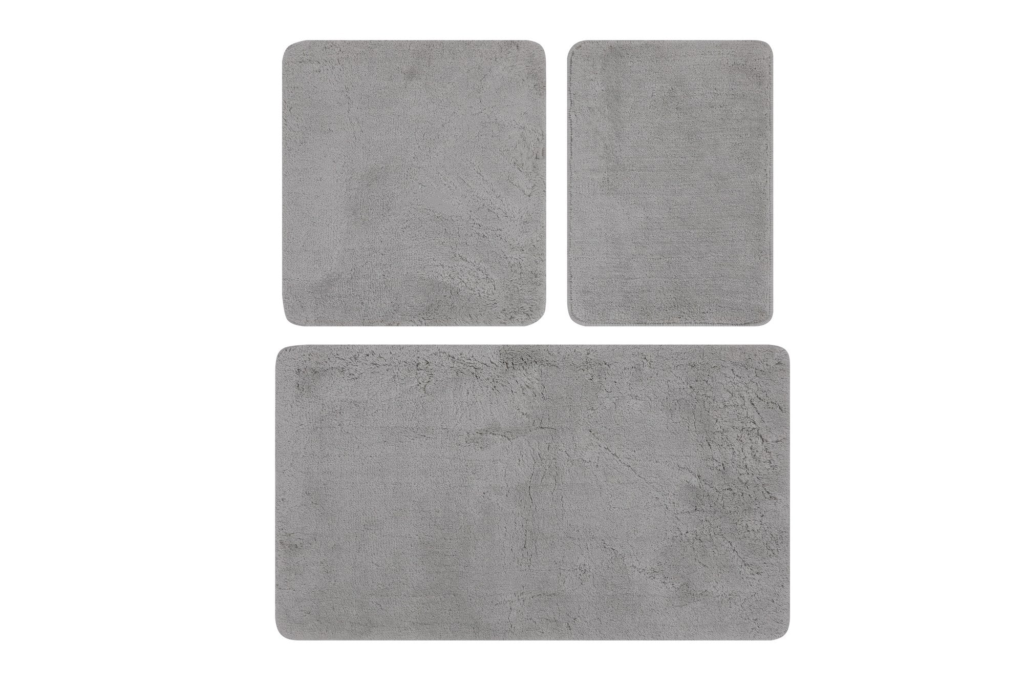 Acrylic Bathmat Set (3 Pieces) Havai - Grey Grey 359CHL3225 5