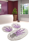 Bathmat Set (3 Pieces) Lavender Multicolor 359CHL3240 1