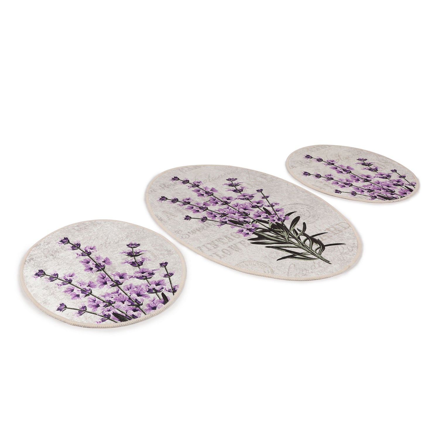 Bathmat Set (3 Pieces) Lavender Multicolor 359CHL3240 4