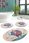 Bathmat Set (3 Pieces) Etnic Multicolor 359CHL3241 1