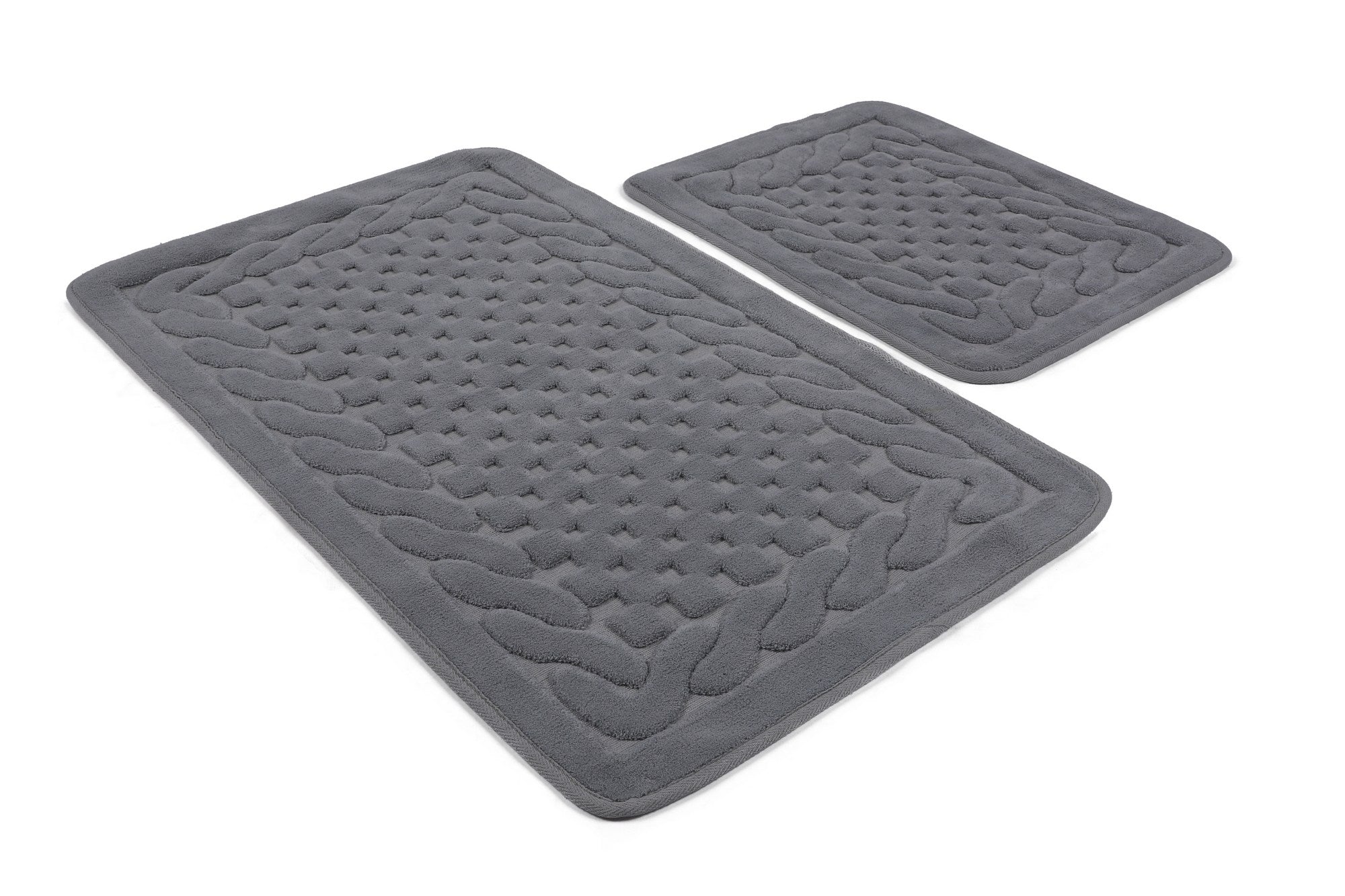 Bathmat Set (2 Pieces) Bambi Cotton - Grey Grey 359CHL4317 4