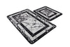 Bathmat Set (2 Pieces) Marmor - Black Black
White 359CHL4377 2