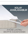 AYHOME Single Bed Waterproof Mattress Protector Anti-Allergic Anti-Bacterial White 4