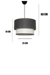 BBY HOME & DESIGN Mayara Model Single Pendant Lamp Anthracite 2