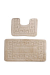 Bathmat Set (2 Pieces) Ethnic - Beige Beige 361CNF1139 3