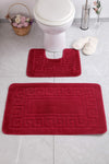 Bathmat Set (2 Pieces) Ethnic - Claret Red Claret Red 361CNF1140 1