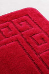 Bathmat Set (2 Pieces) Ethnic - Claret Red Claret Red 361CNF1140 2