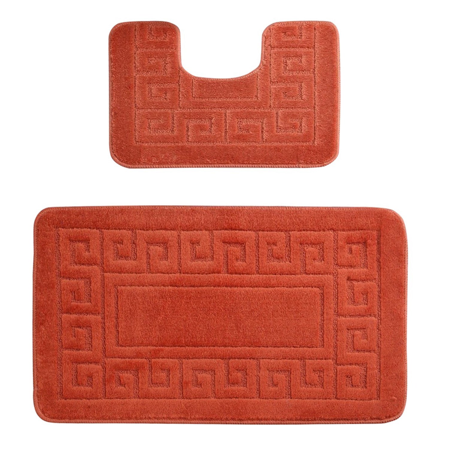 Bathmat Set (2 Pieces) Ethnic - Orange Orange 361CNF1147 3