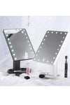 Urban Mood LED Lighted Makeup Mirror Black, White, and Pink 1