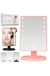 Urban Mood LED Lighted Makeup Mirror Black, White, and Pink 2