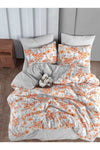 MyStory Home Elastic Sheet Double Duvet Set Naranja 3