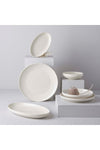 Porselenden Modern 24 Piece 6 Person Daily Cream Porcelain Dinner Set 1