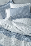 Yataş Malin Double Ranforce Duvet Cover Set - Blue 3