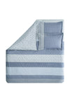 Yataş Malin Double Ranforce Duvet Cover Set - Blue 4