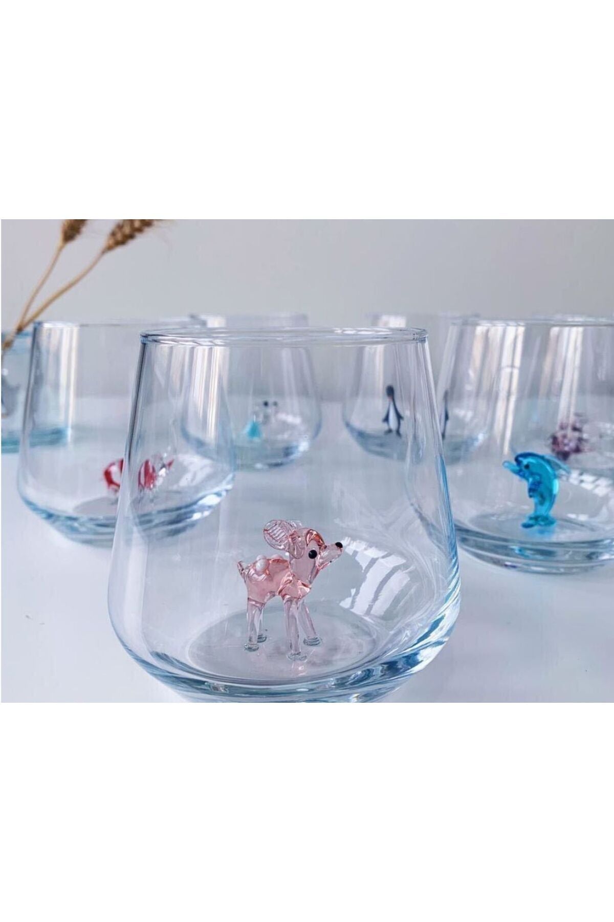 Minizooistanbul Animal Figure 6-Piece Water Glass Set 6