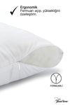 Vionel Home 4 Piece Zippered Anti-Allergic Pillow, Bead Silicone, Cotton Cover, 900gr 2