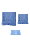 Asker Kolisi 3-Piece Bathroom, Hand Face And Shaving Beard Towel - Blue Towel Set - Towel 1