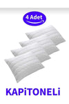 AYHOME 4 Pieces Quilted Waterproof Pillow Protector Cotton White 50x70 1