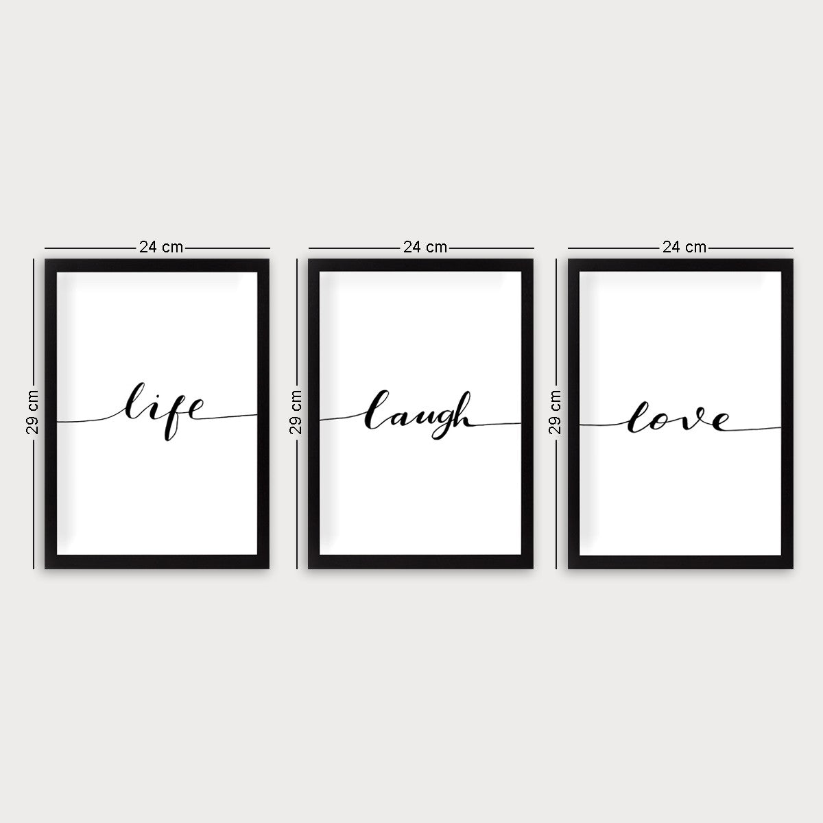 Decorative Framed Painting (3 Pieces) SET_041 Multicolor 364LUL1148 2