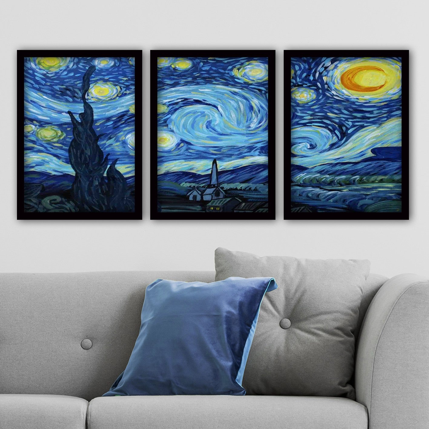 Decorative Framed Painting (3 Pieces) 3SC190 Multicolor 364LUL1353 1