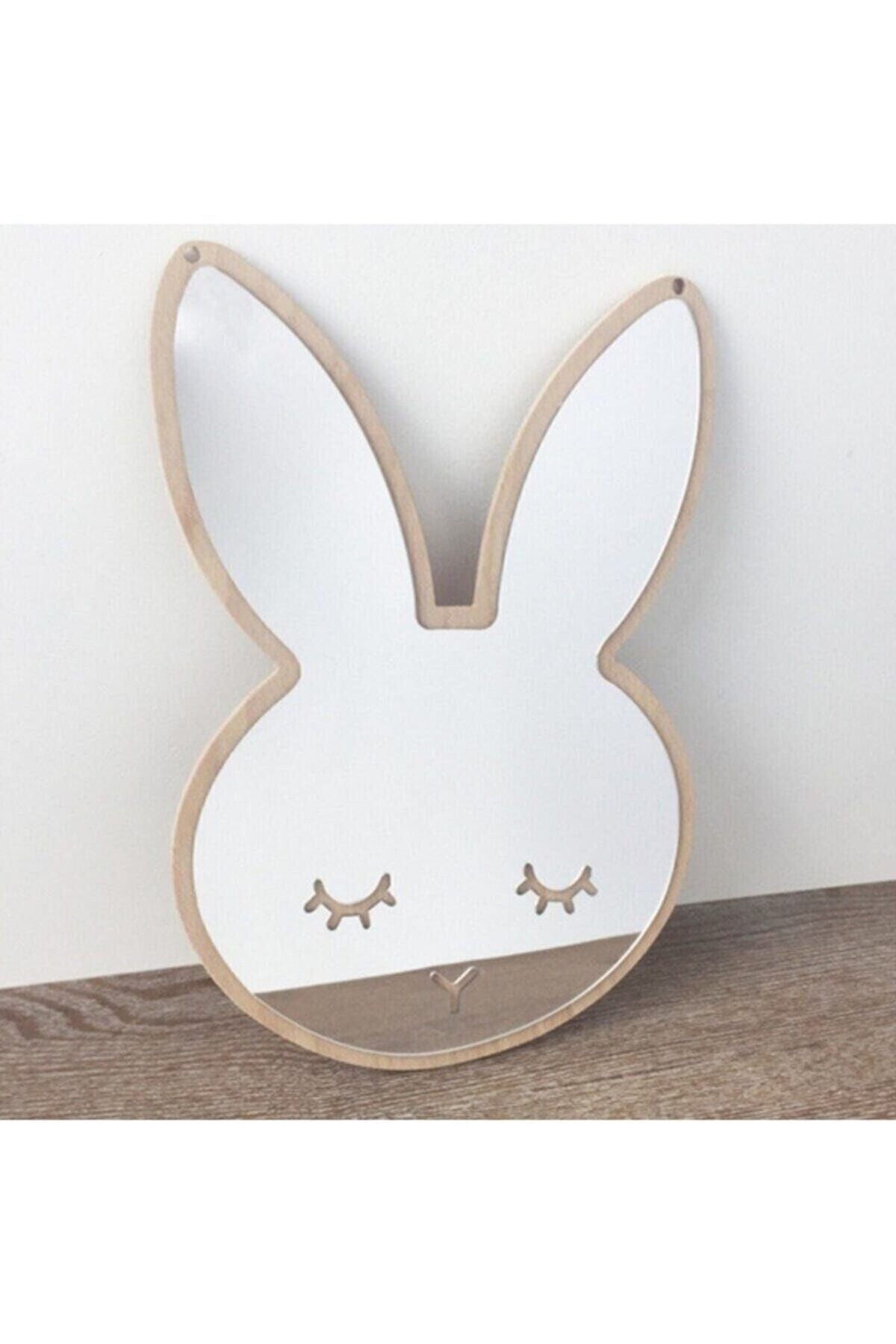 Hediyesepetin Rabbit Children's Room Mirror 1