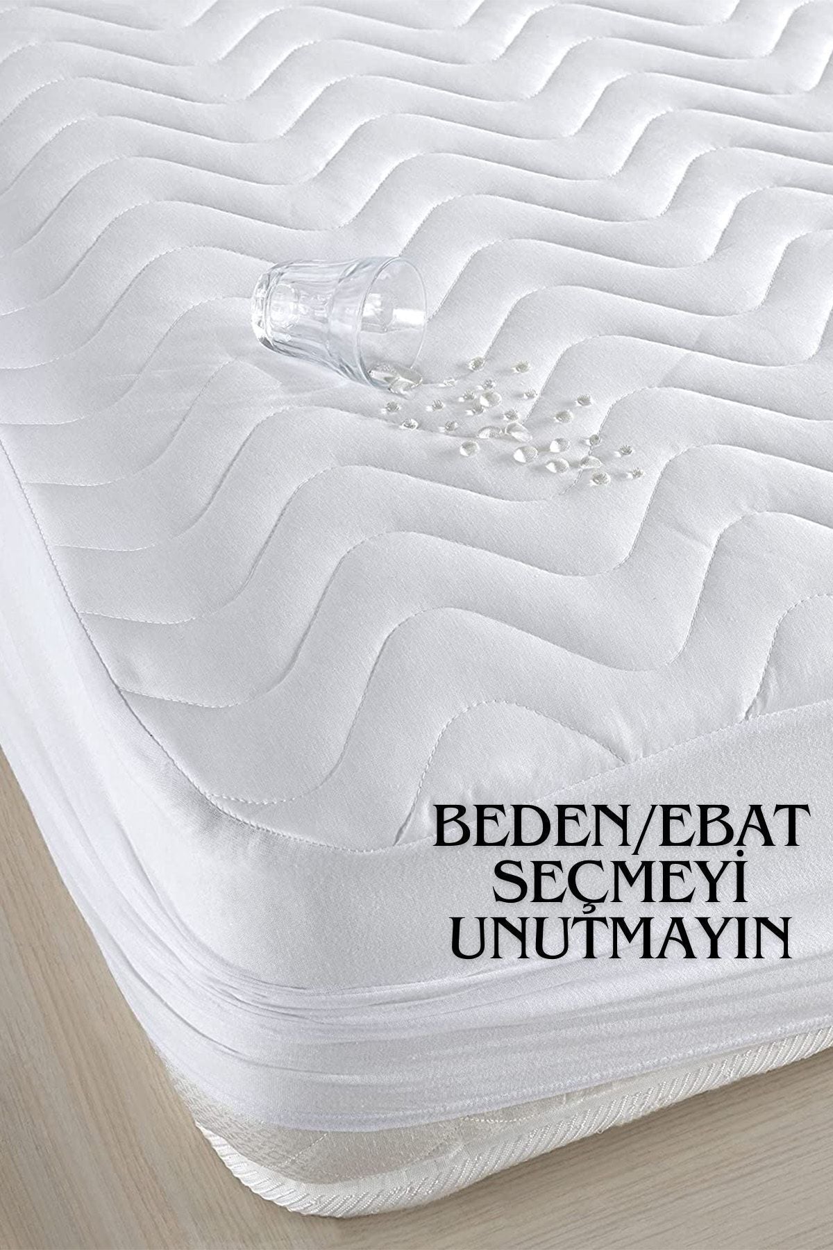 Faiend Micro Fitted Full Edge Waterproof Single Double White Mattress Protector Sheet 1