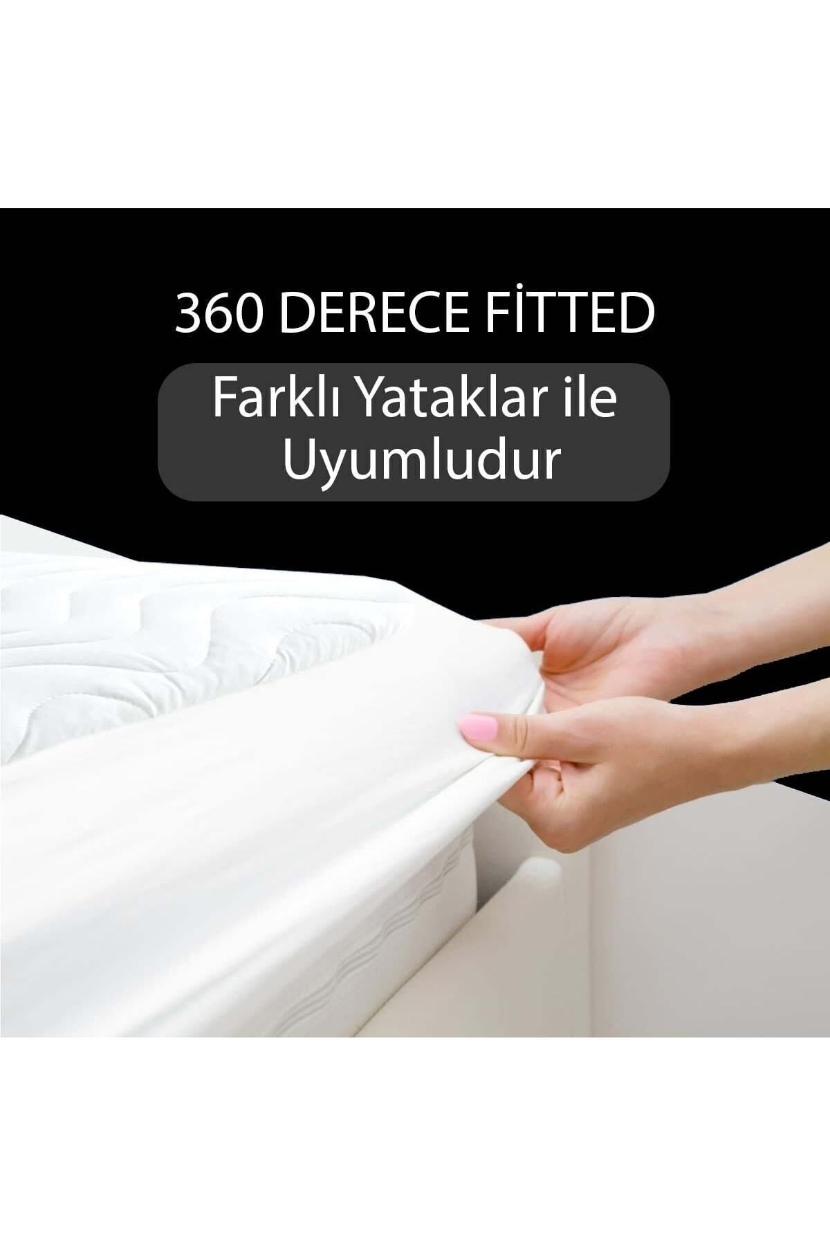 Faiend Micro Fitted Full Edge Waterproof Single Double White Mattress Protector Sheet 3