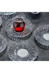 Rayan Diamond 6-Piece Glass Tea Saucer 1