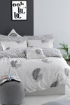 Enlora Home Easy Ironing Duvet Cover Set Double Palma Grey 1