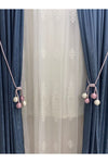 DÖRTTOP Modern Wrapping 4-Ball Curtain Tieback for Rods and Ceiling in Rose & Cream 3